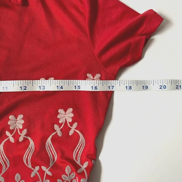 CC Collection Shirt Multicolor Sz M Button Down Raised Graphic Design Runs Small - Picture 9 of 11